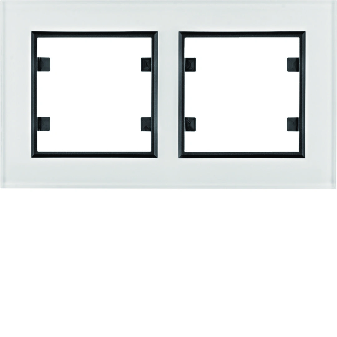 lumina passion ramka 2-krotna pozioma, szkło białe [1]