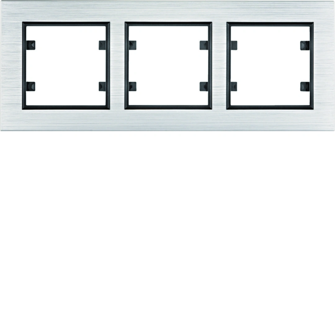lumina passion ramka 3-krotna pozioma, aluminium srebrne [1]