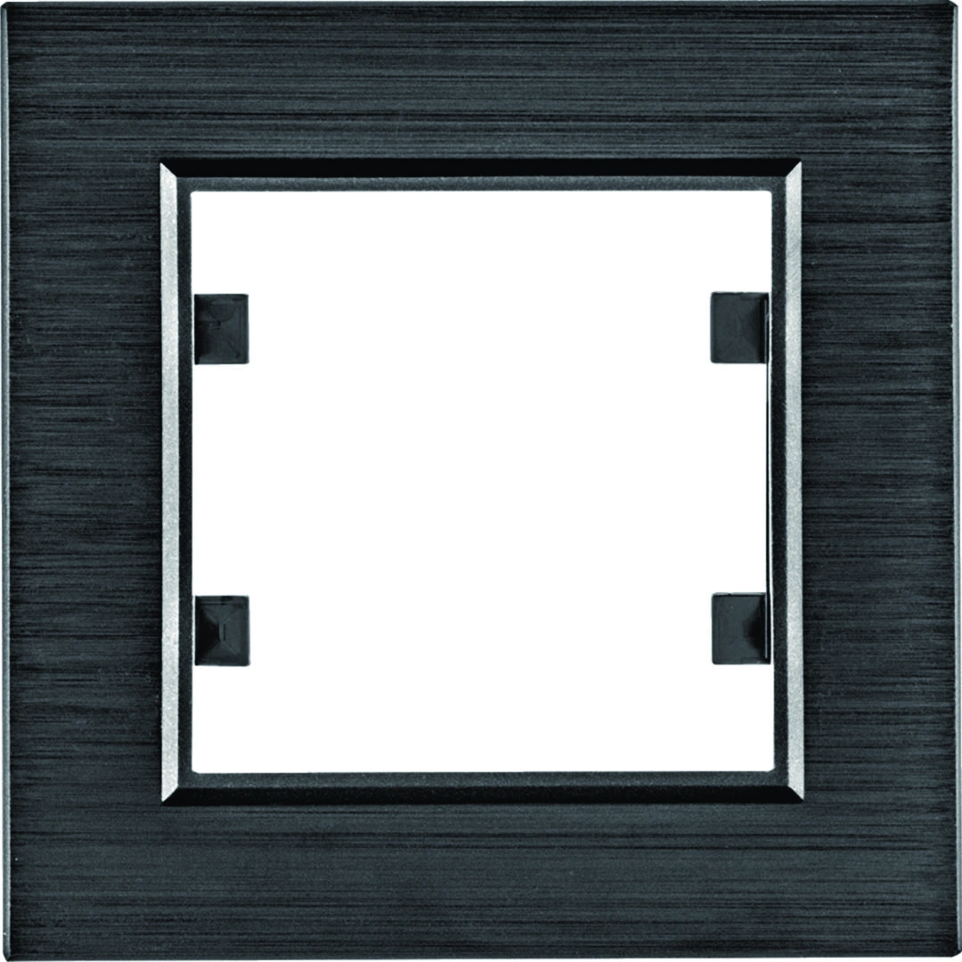 lumina passion ramka 1-krotna, aluminium czarne [6]