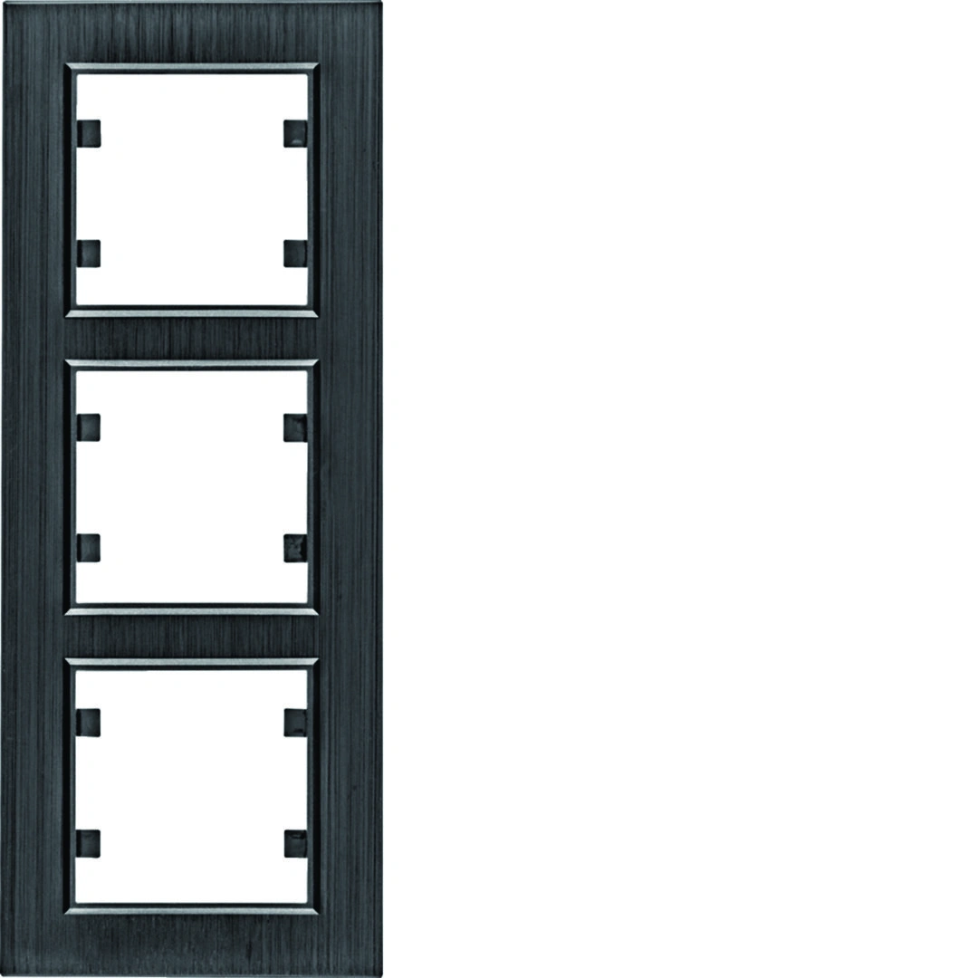 lumina passion ramka 3-krotna pionowa, aluminium czarne [1]