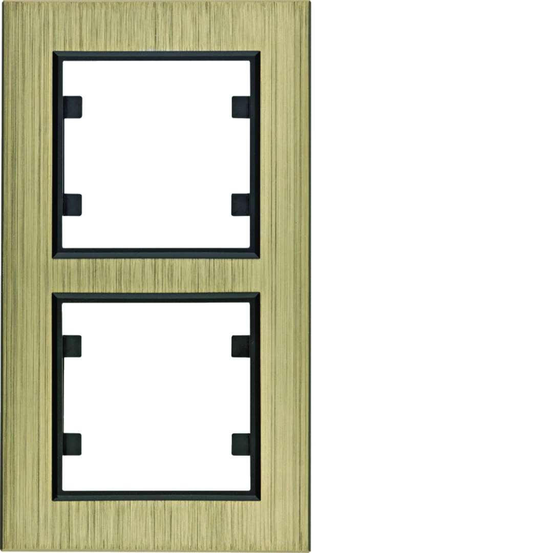 lumina passion ramka 2-krotna pionowa, aluminium mosiądz [1]