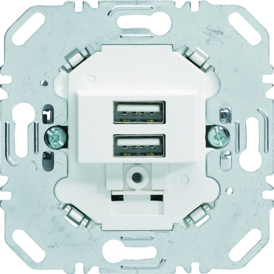 one.platform Mechanizm gniazda USB ładowania 3.0A 230V, biały mat [1]