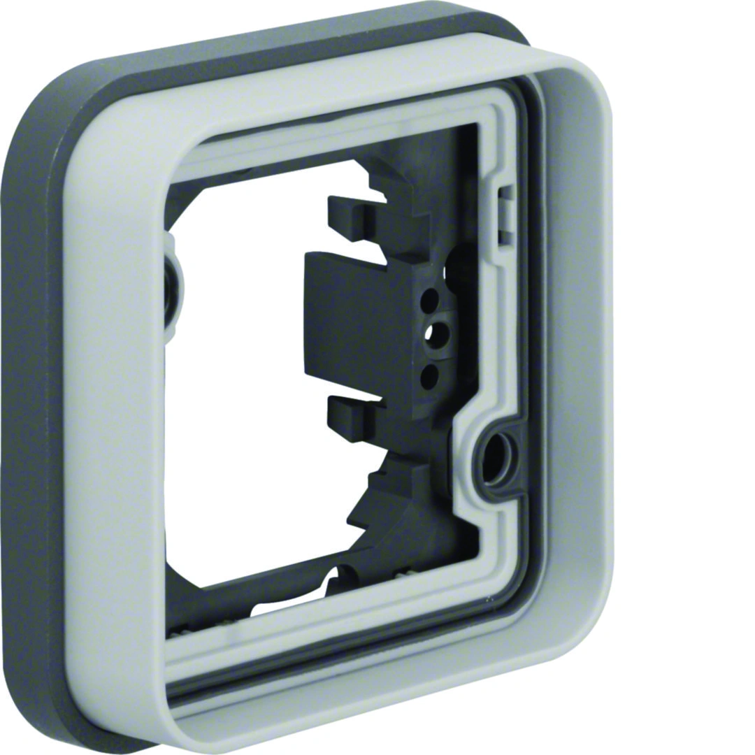 W.1 ramka 1-krotna do montażu podtynkowego, IP55, szary [10]