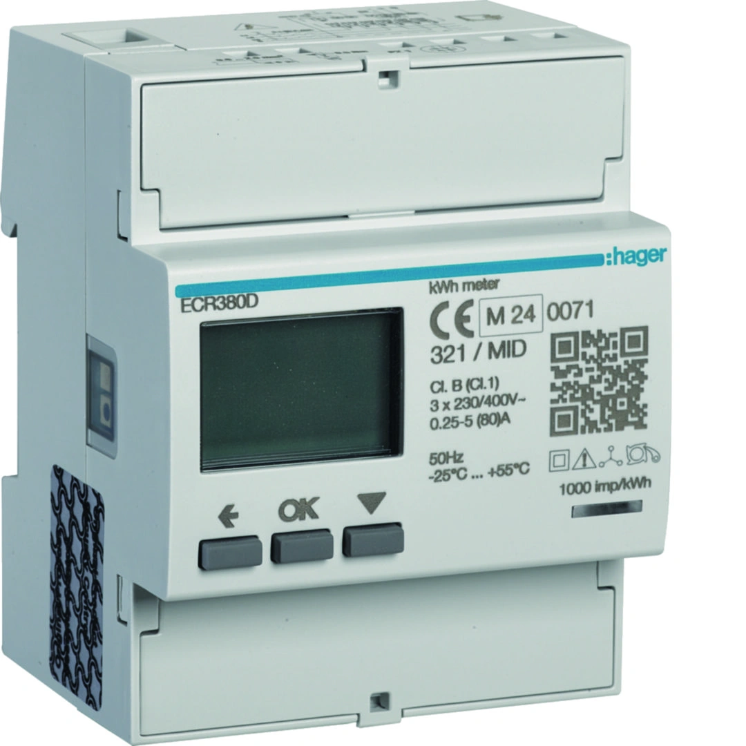 agardio.measure Licznik energii elektrycznej 3-fazowy, 80A 4M, Modbus, MID [1]
