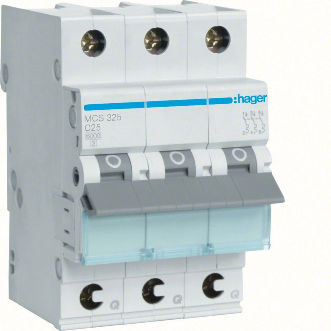 MCB wyłącznik nadprądowy 6kA 3P C 25A [4] QuickConnect