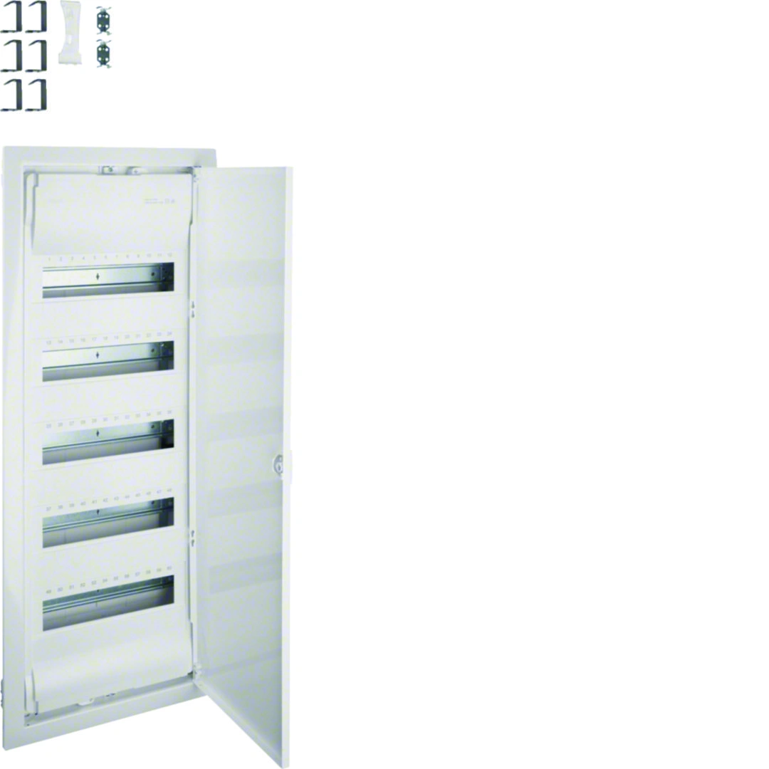 volta Rozdzielnica podtynkowa 5R/60M (5x12) II kl IP30 dzwi metalowe z zaciskami PE/N [1]