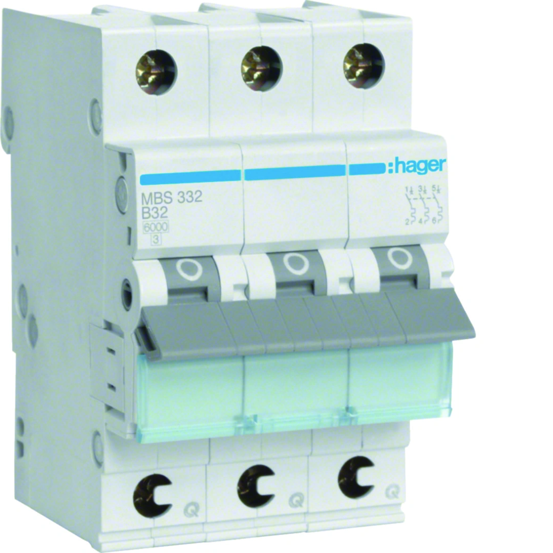 MCB wyłącznik nadprądowy 6kA 3P B 32A [4] QuickConnect