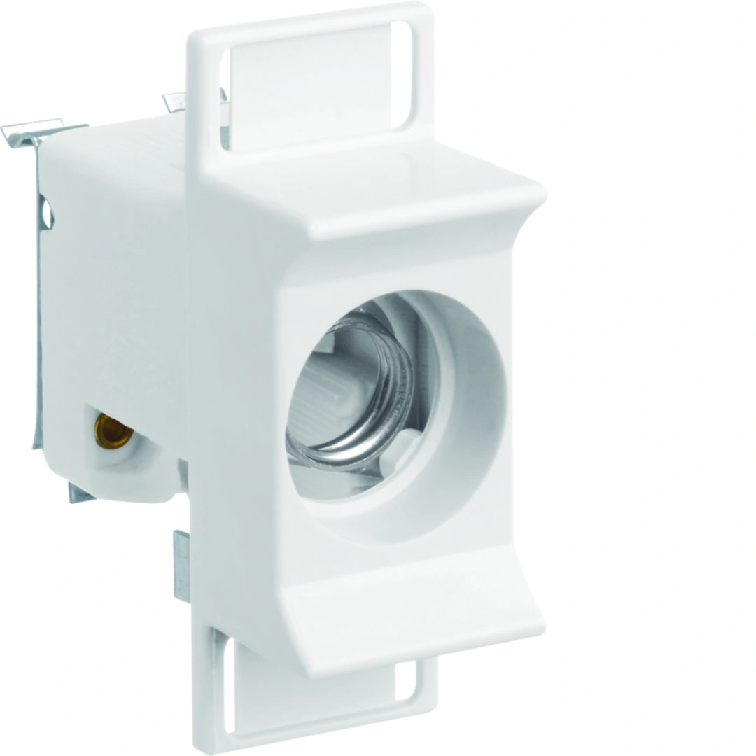 gniazdo bezpiecznikowe ceramiczne D01/1 E14 1P 3168VR 16A 400VAC TS35 zaciski pałąk. 4mm2 [20]
