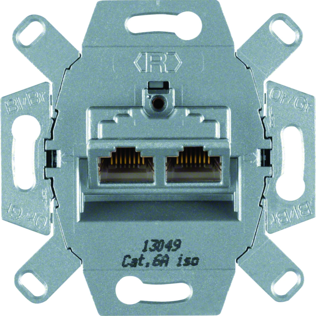 one.platform Mechanizm gniazda komputerowego UAE 2-krotne (RJ45), ekran., kat.6a iso [10]