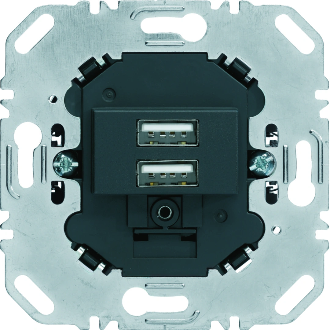one.platform Mechanizm gniazda USB ładowania 3.0A 230V, antracyt mat [1]