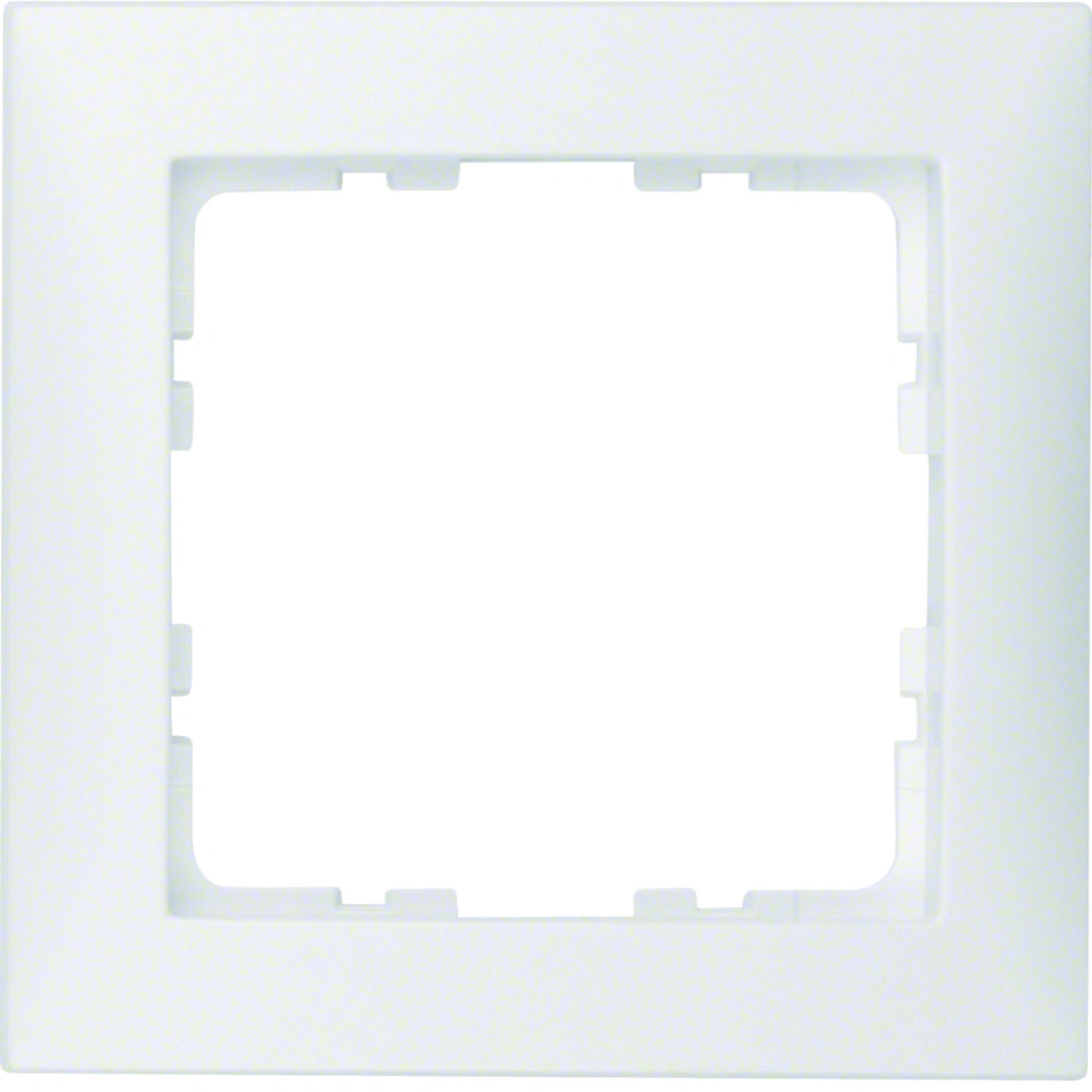 B.Kwadrat/S.1 ramka 1-krotna, biały mat [10]