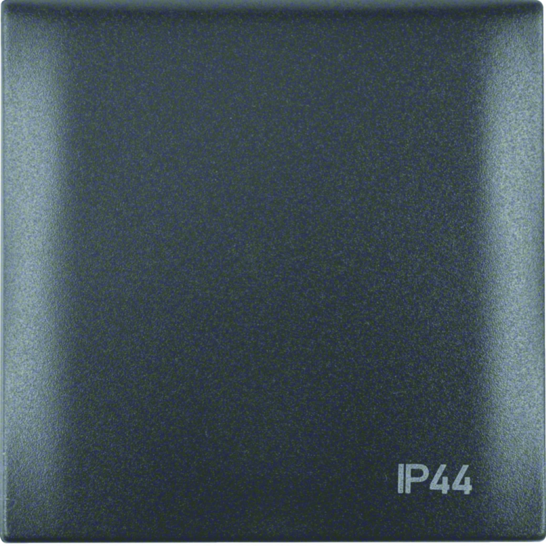 Integro Flow ramka z pokrywą z nadrukiem "IP44", antracyt [10]