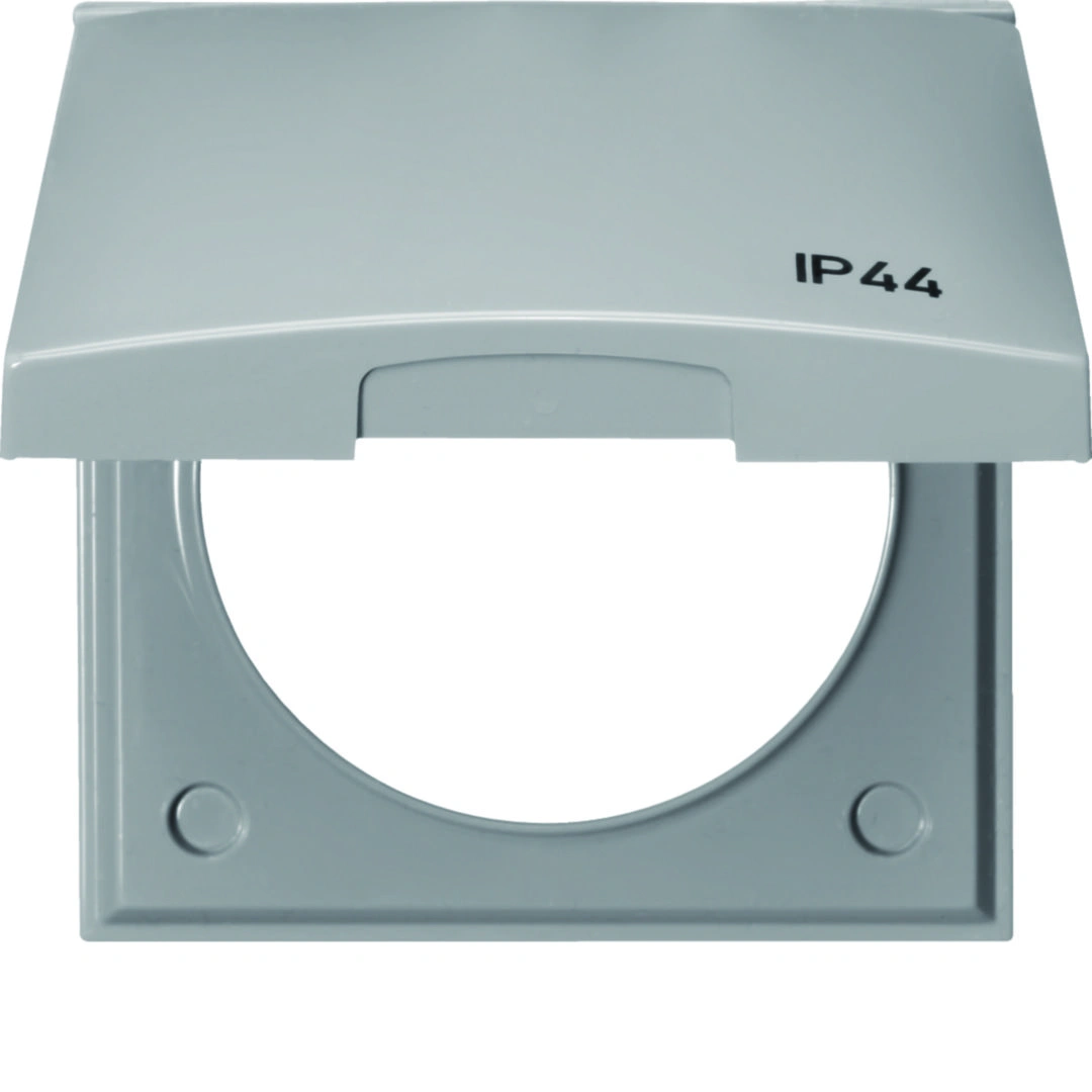 Integro Flow ramka z pokrywą z nadrukiem "IP44", szary [10]