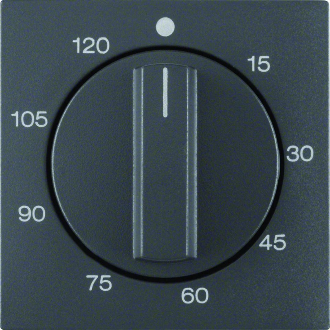 B.X Płytka czołowa z pokrętłem regulatora mechanizm łącznika czasowego 0-120min, antracyt mat [1]