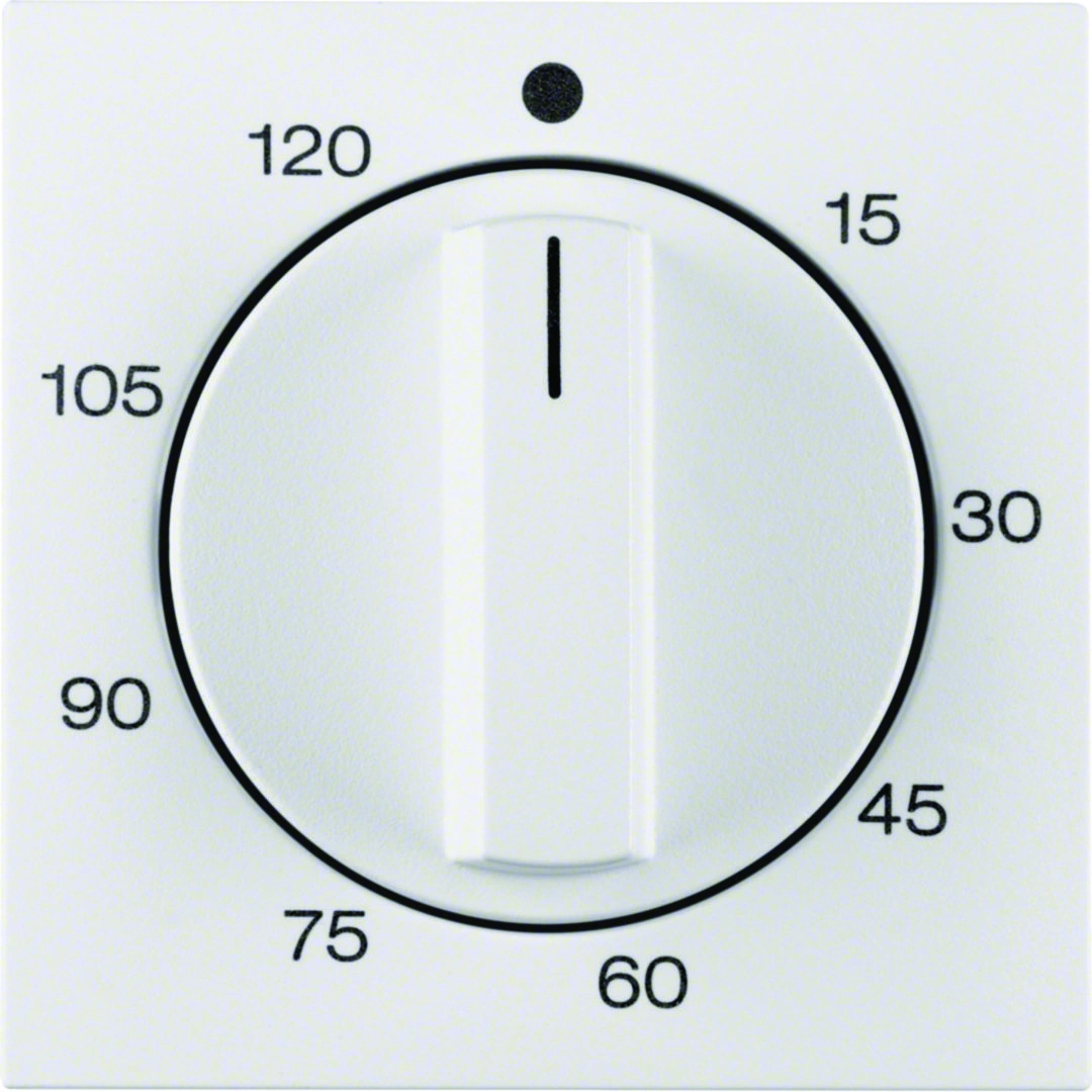 S.1/B.3/B.7 Płytka czołowa z pokrętłem regulatora mechanizm łącznika czasowego 0-120min, biały [1]