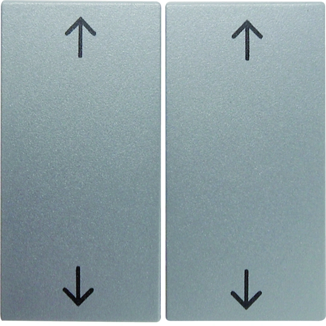 B.Kwadrat/B.7 Klawisze nadrukiem symbolu strzałki do łącznika żaluzjowego, aluminium mat lakierowany [10]