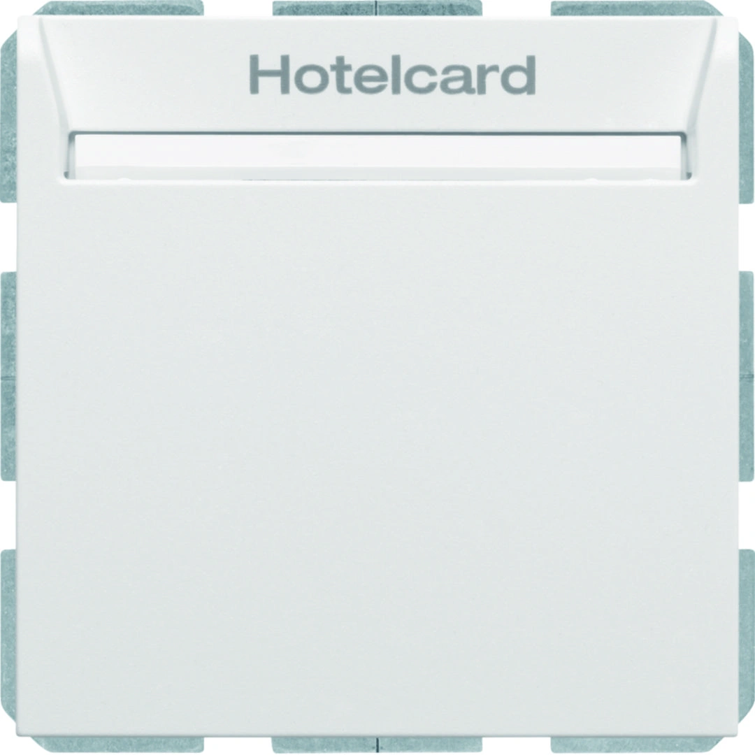 B.3/B.7 łącznik przekaźnikowy na kartę hotelową, biały mat [1]