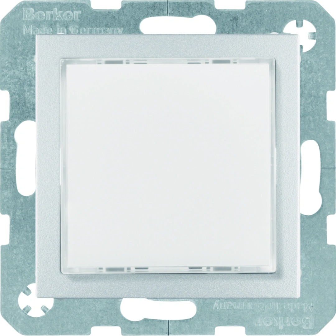 B.x Sygnalizator świetlny LED, podświetlenie czerwone/zielone, aluminium mat [1]
