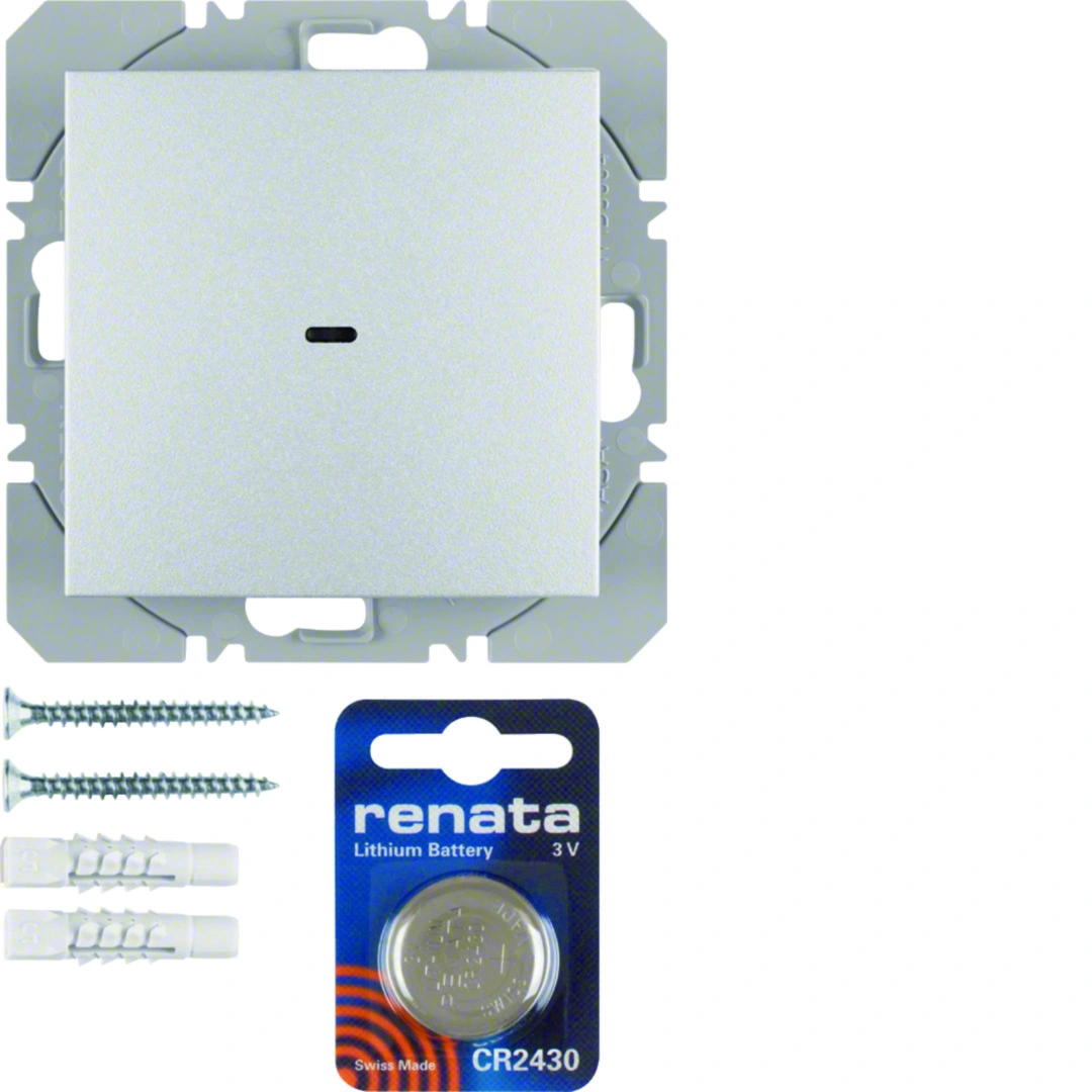 B.Kwadrat/B.7 KNX RF quicklink przycisk 1-krotnny płaski, aluminium [1]