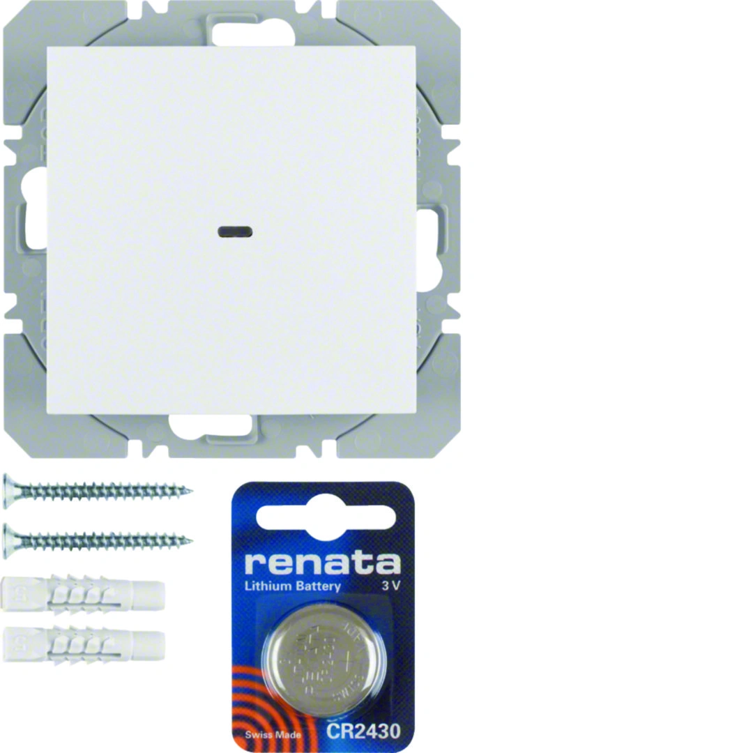 S.1/B.3/B.7 KNX RF quicklink przycisk 1-krotny płaski, biały [1]