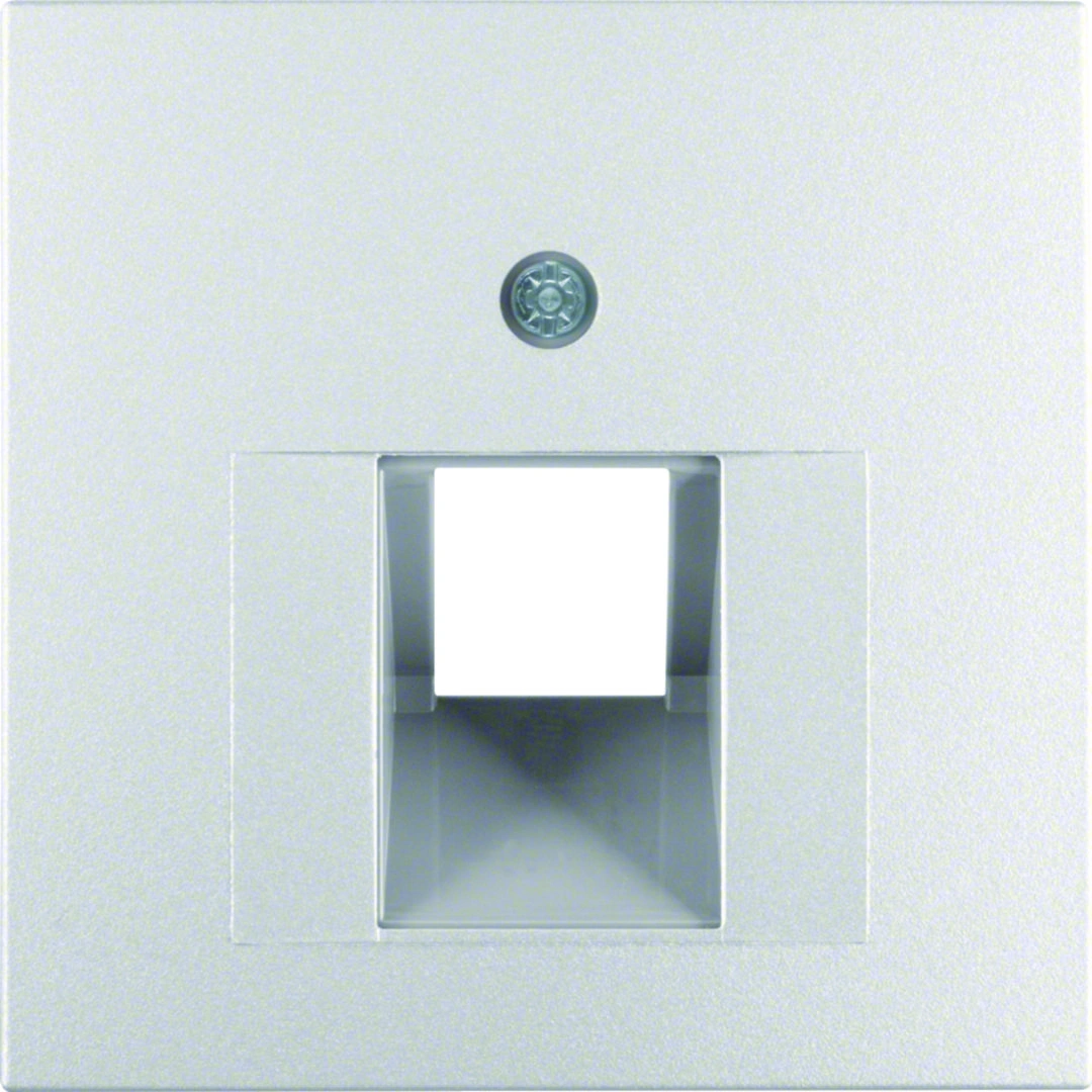 B.Kwadrat/B.7 Płytka czołowa do gniazda przyłączeniowego UAE komputerowego/telefonicznego 1-krotna, aluminium [10]
