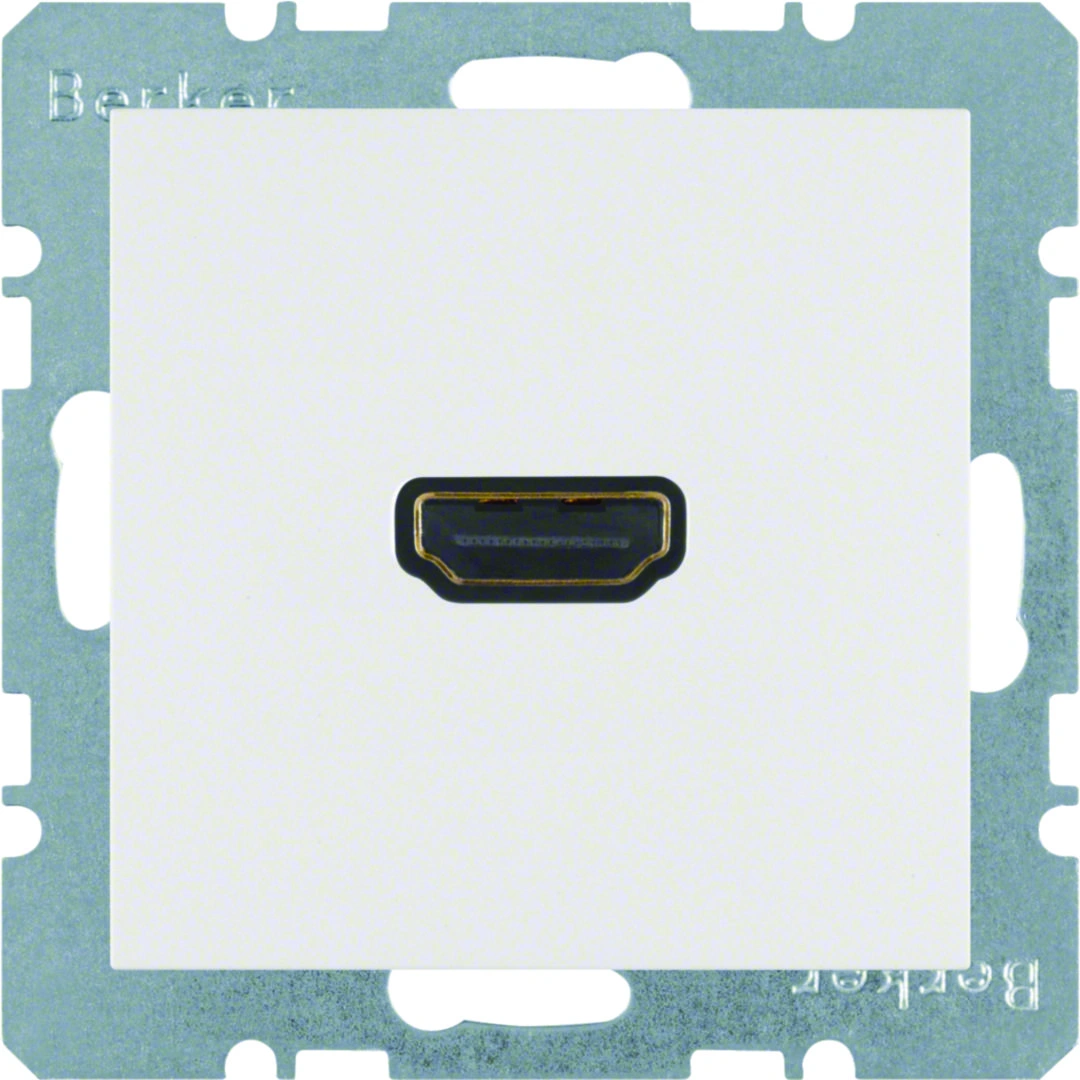 B.X/S.1 gniazdo HDMI z przyłączem 90', biały [10]