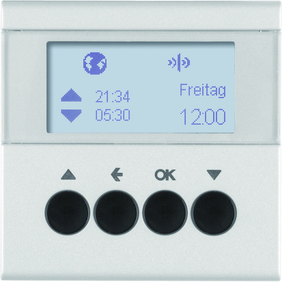 B.Kwadrat/B.7 KNX RF quicklink łącznik żaluzjowy czasowy sterujący żaluzjami, aluminium [1]