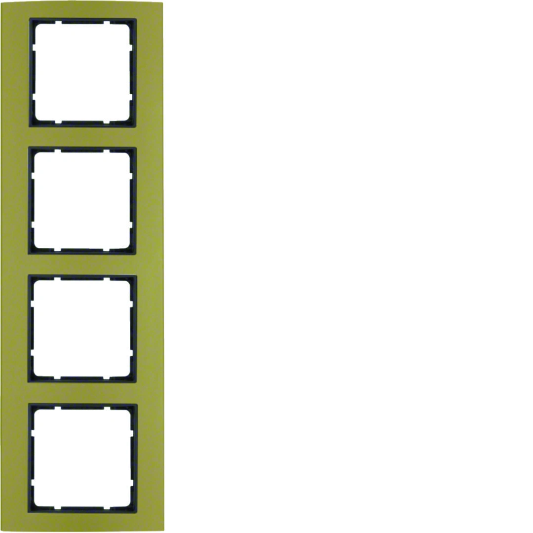 B.3 ramka 4-krotna, aluminium, złoty/antracyt [2]