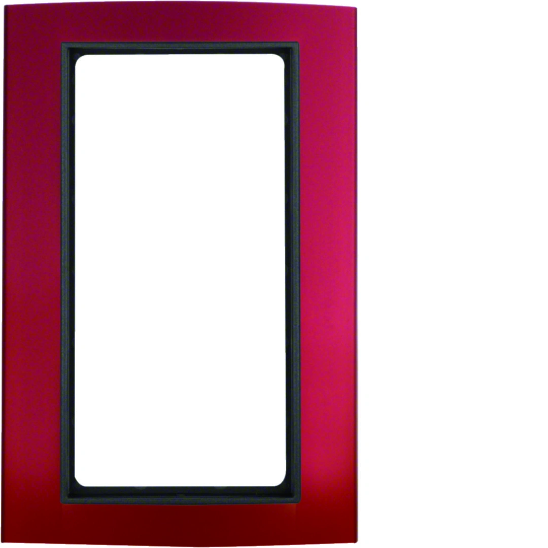 B.3 ramka z dużym wycięciem, aluminium, czerwony/antracyt [1]