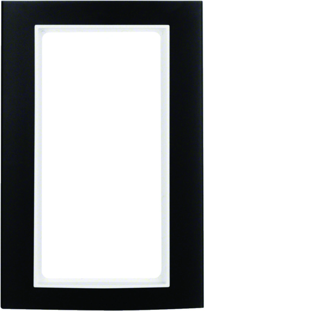 B.3 ramka z dużym wycięciem, aluminium, czarny/biały [1]