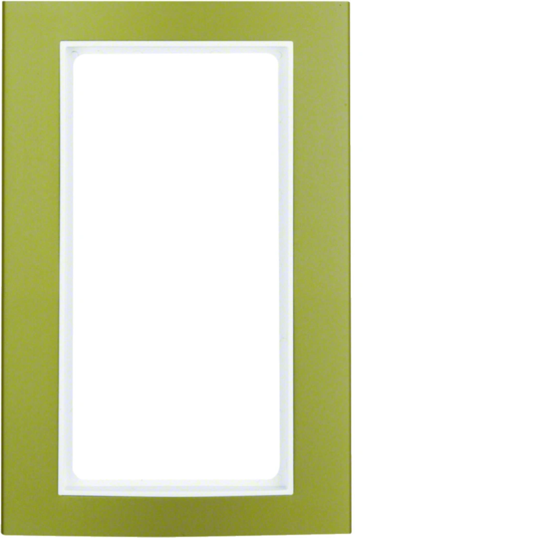 B.3 ramka z dużym wycięciem, aluminium złoty/biały [1]