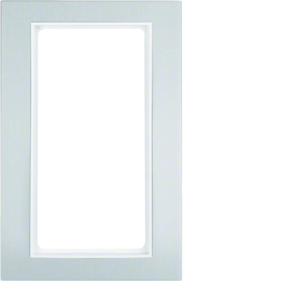 B.3 ramka z dużym wycięciem, aluminium/biały [1]
