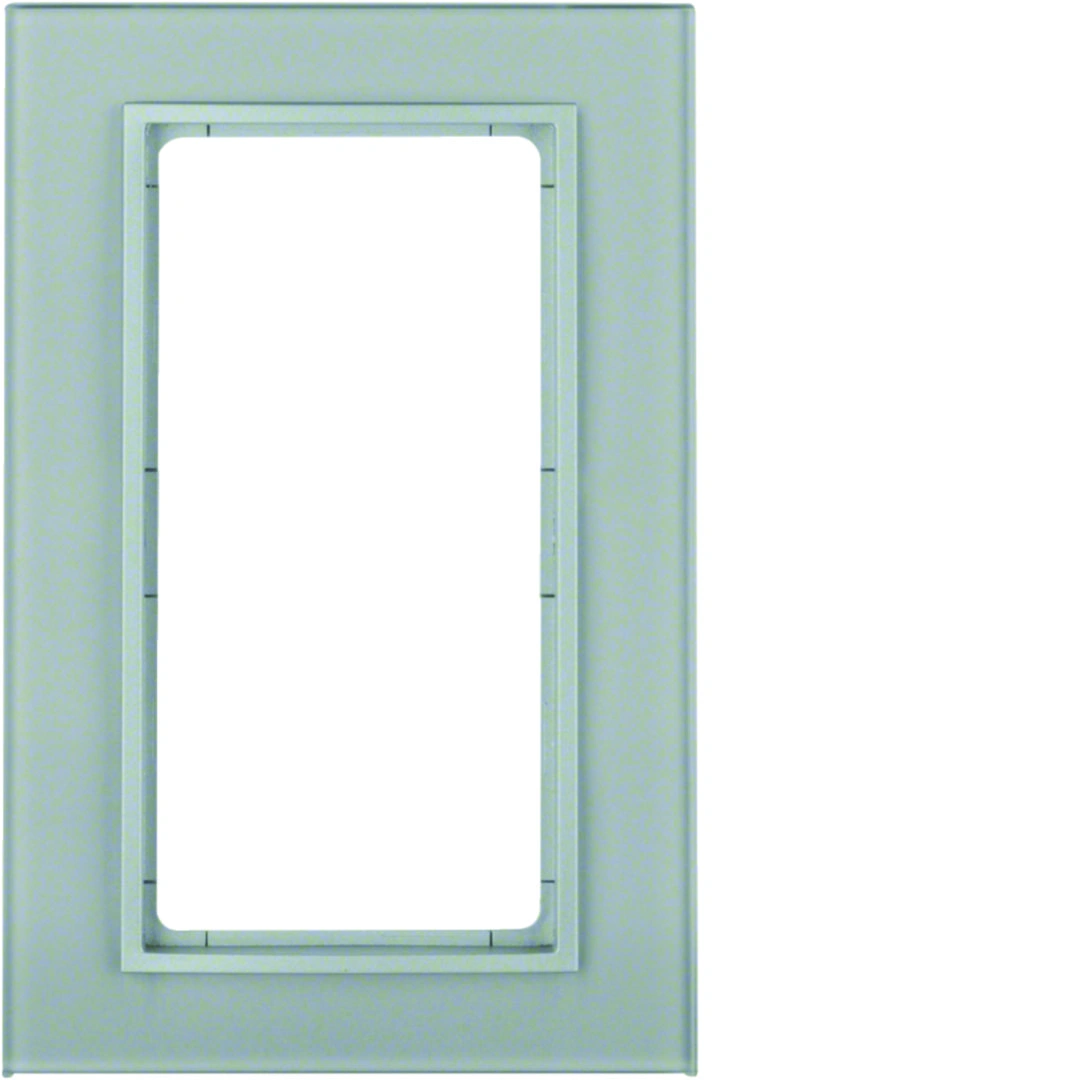 B.7 ramka z dużym wycięciem, szkło aluminium/aluminium mat lakierowany [1]
