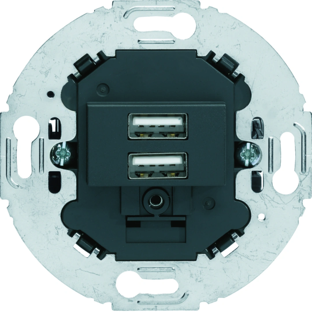 Mechanizm gniazda USB ładowania do serii obrotowych, 3.0 A 230V, antracyt mat [1]