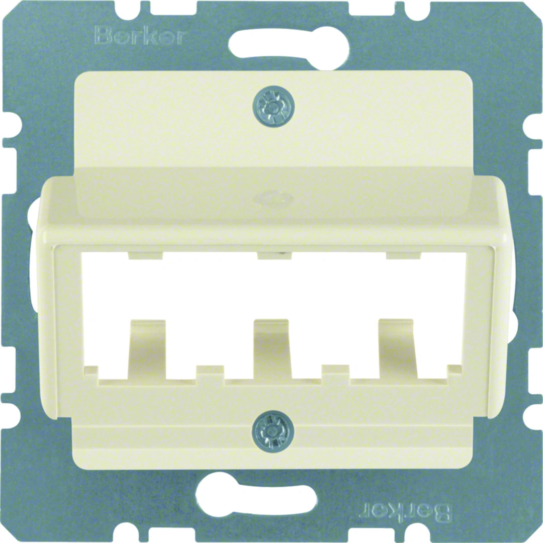 Płytka czołowa do 3 MINI-COM Module, kremowy [10]