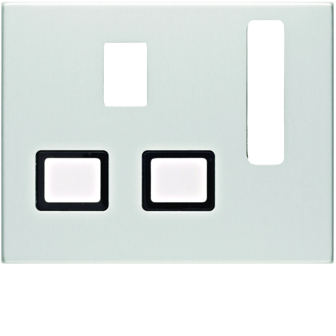 K.5 Płytka czołowa do gniazda z uziemieniem standard brytyjski, aluminium [10]