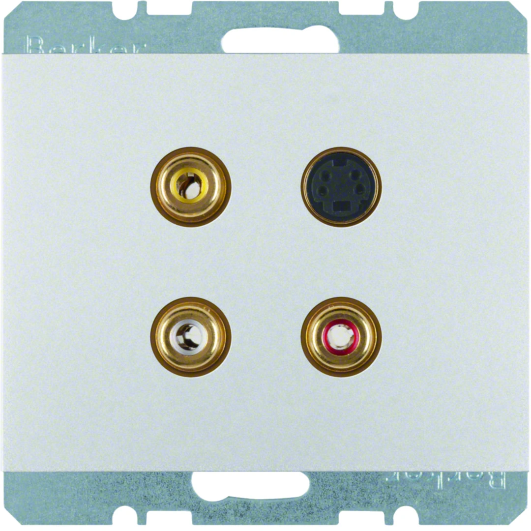 K.5 gniazdo 3xCinch / S-Video, aluminium [10]