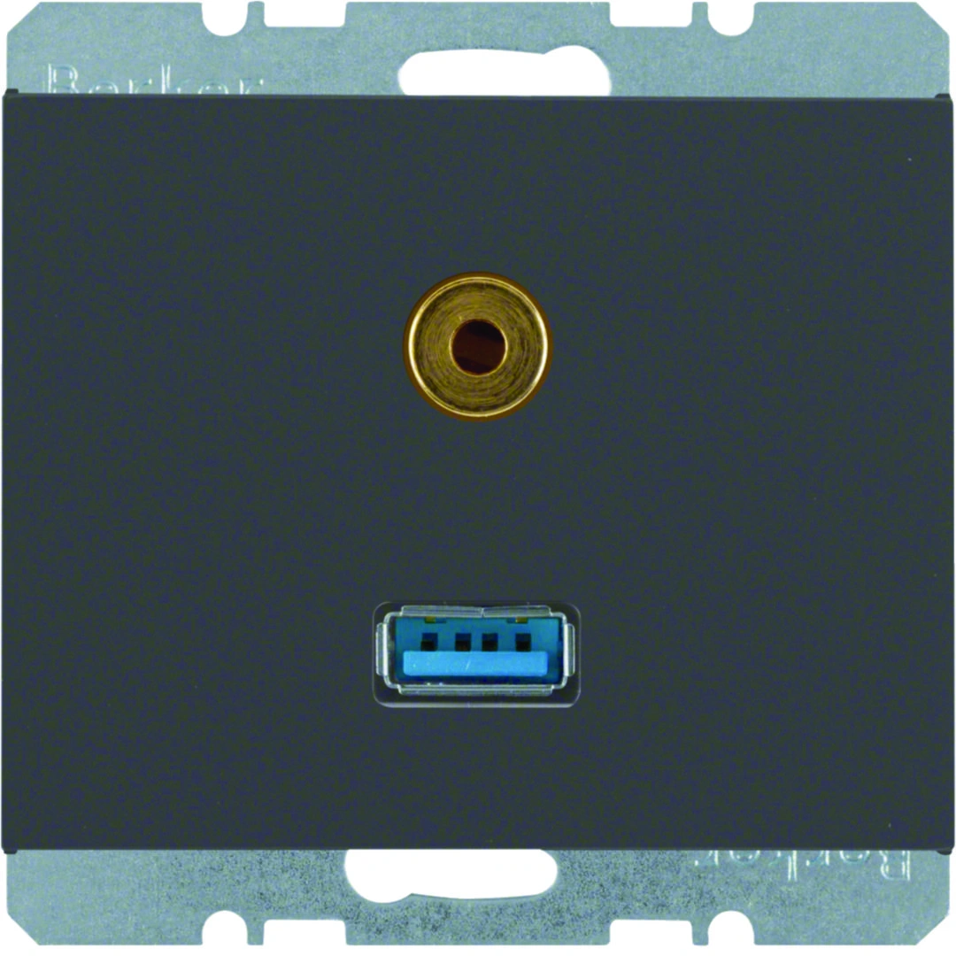 K.5 gniazdo USB / 3,5mm Audio, antracyt mat lakierowany [10]
