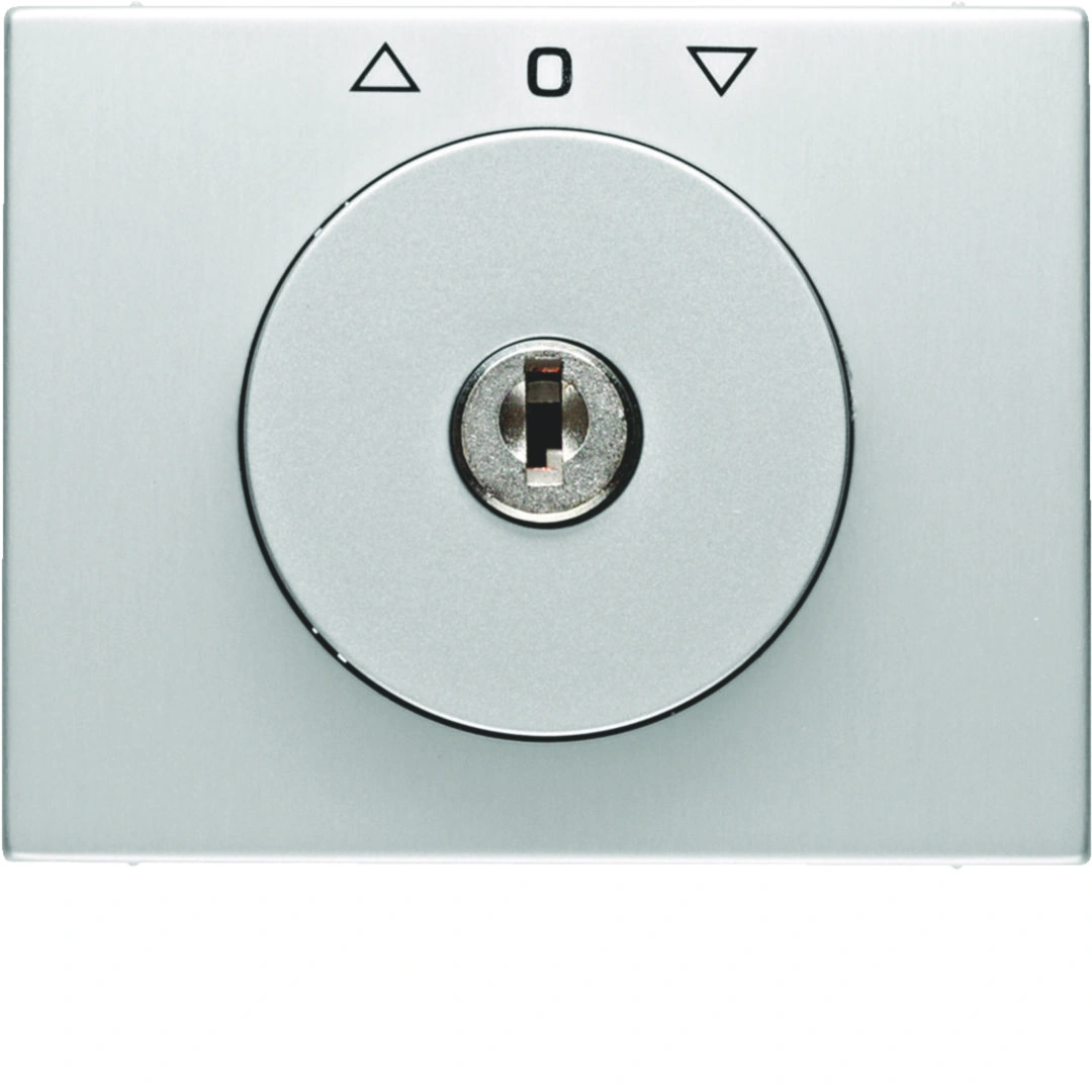 K.5 Płytka czołowa z kluczykiem do łącznika żaluzjowego obrotowego, aluminium mat lakierowany [1]
