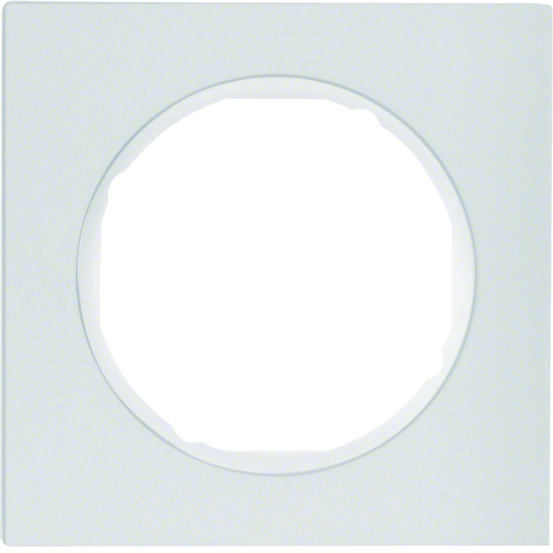 R.3 ramka 1-krotna, aluminium, biały [10]