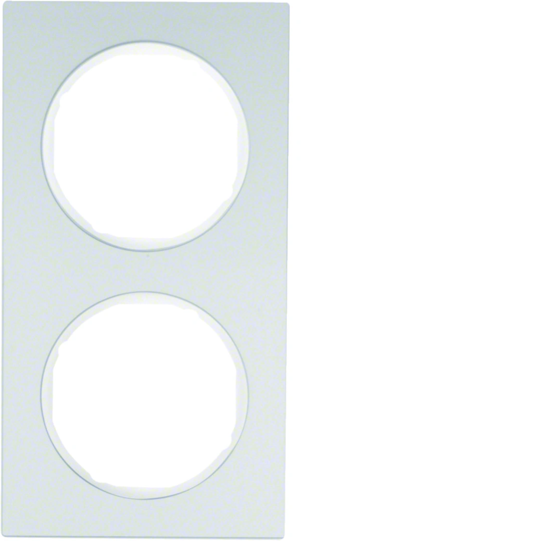 R.3 ramka 2-krotna, aluminium, biały [10]