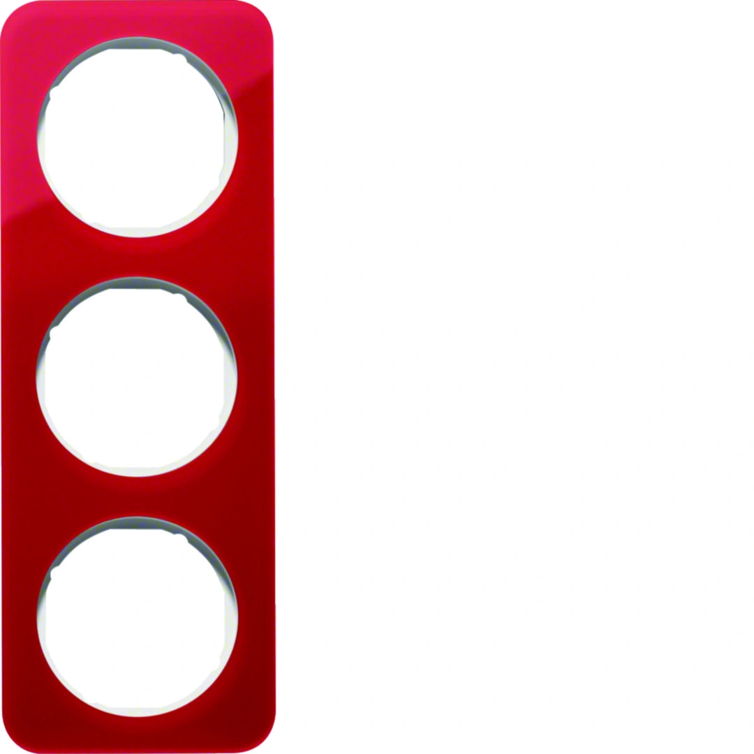 R.1 ramka 3-krotna, akryl czerwony przezroczysty/biały [1]