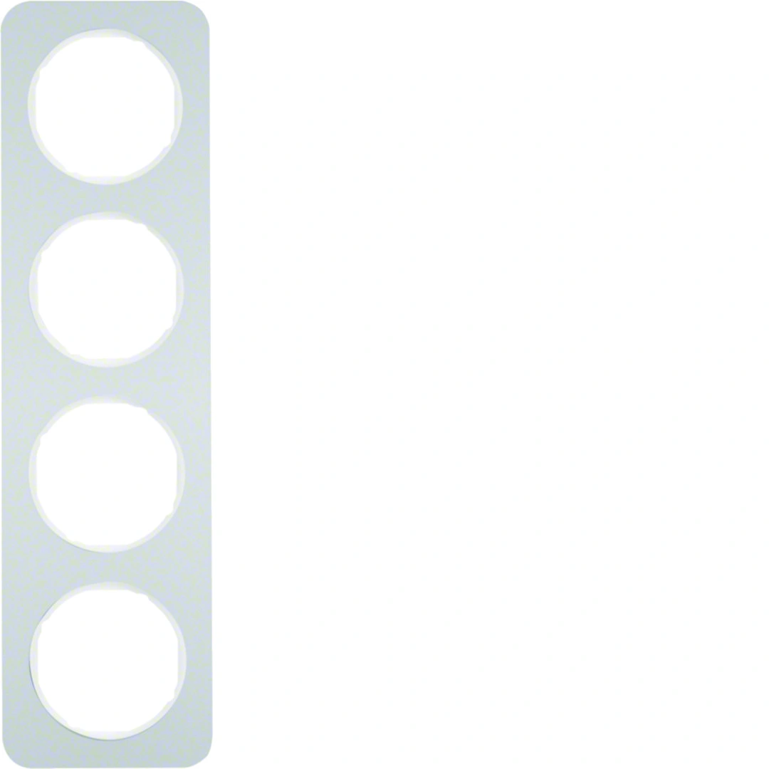 R.1 ramka 4-krotna, aluminium, biały [2]