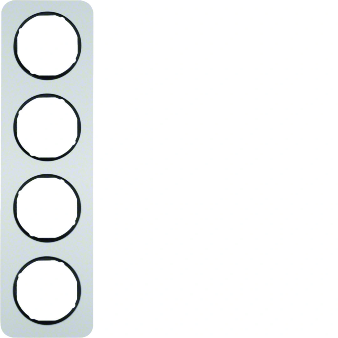 R.1 ramka 4-krotna, aluminium, czarny [2]