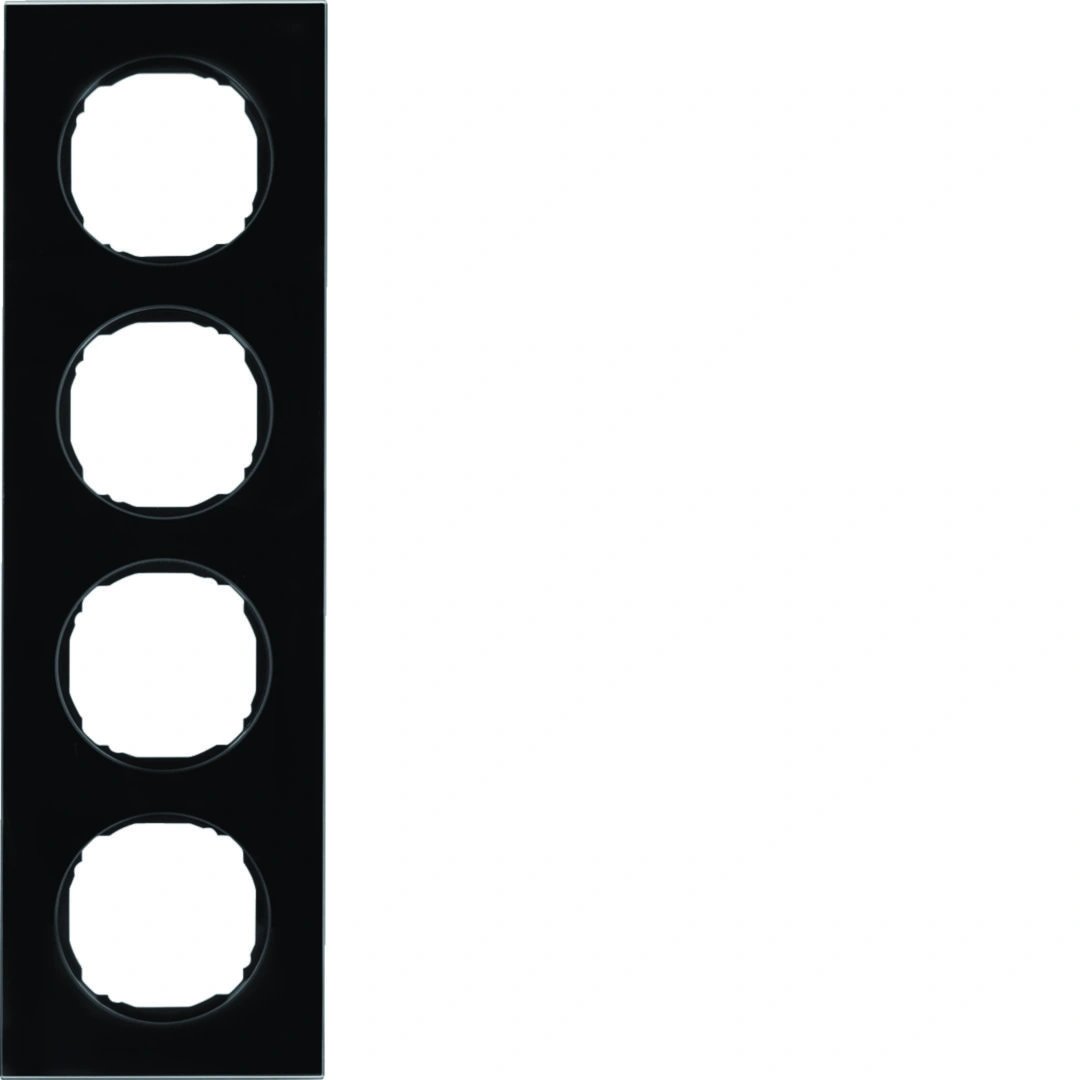 R.8 ramka 4-krotna, szkło, czarny [1]