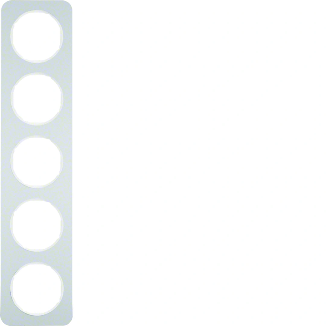 R.1 ramka 5-krotna, aluminium, biały [2]