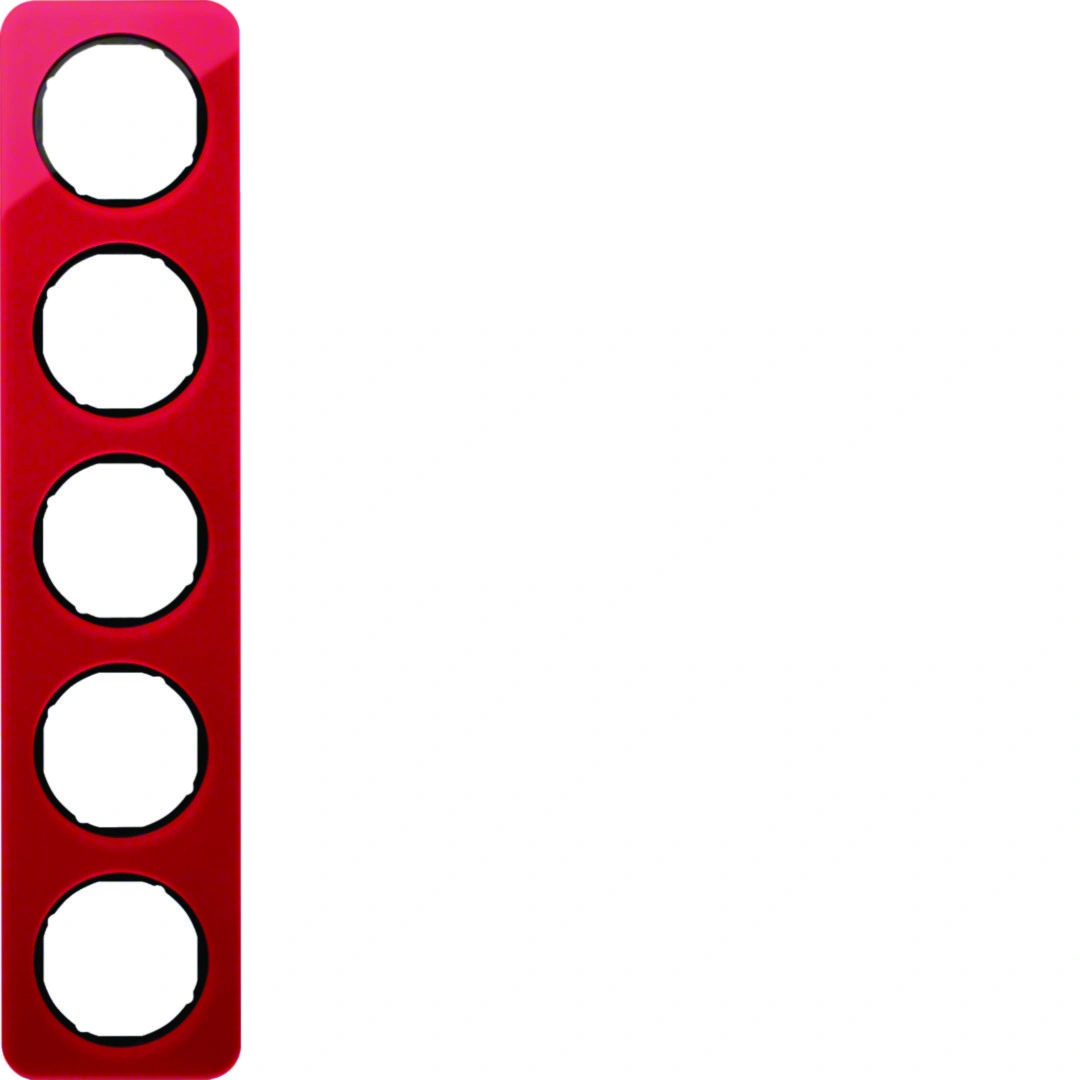 R.1 ramka 5-krotna, akryl czerwony przezroczysty/czarny [1]