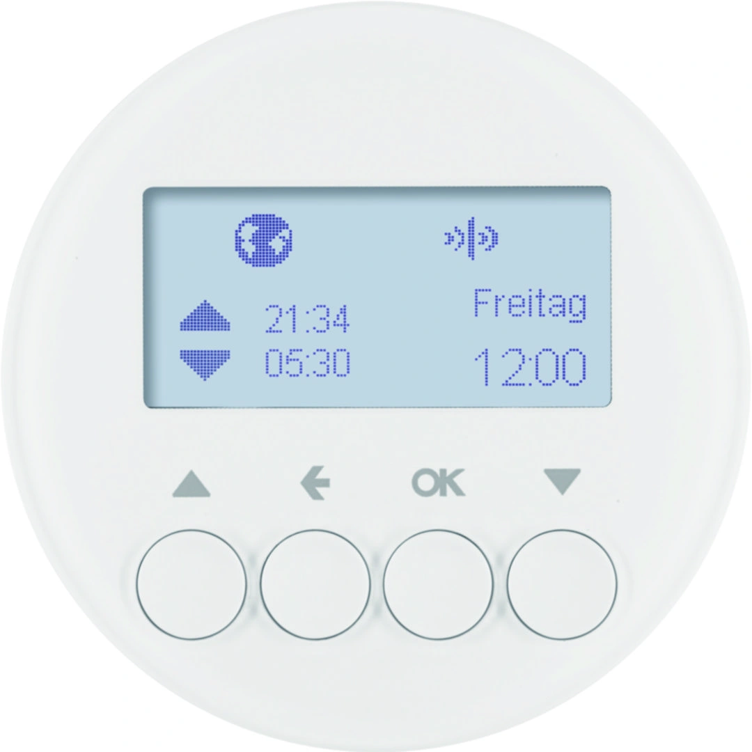 R.X/1930/Glas KNX RF quicklink Żaluzjowy łącznik czasowy z wyświetlaczem, biały [1]
