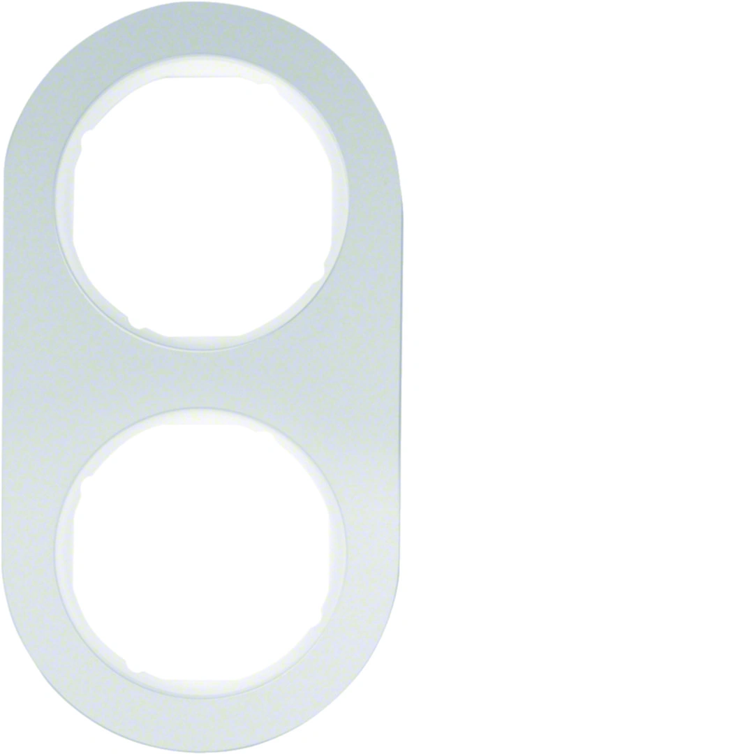 R.classic ramka 2-krotna, aluminium/biały [10]
