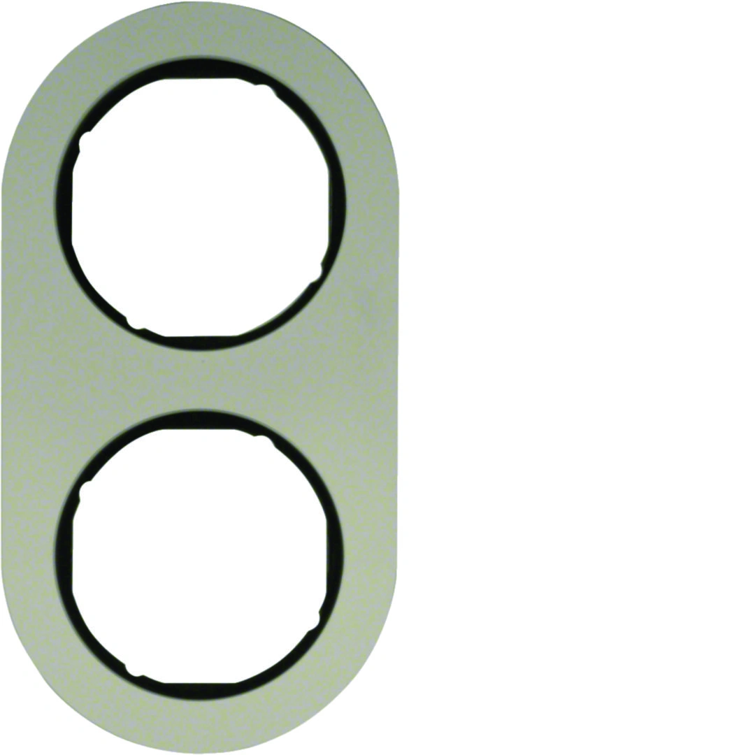 R.classic ramka 2-krotna, aluminium/czarny [10]